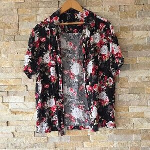 Forever 21 Floral Button-Down